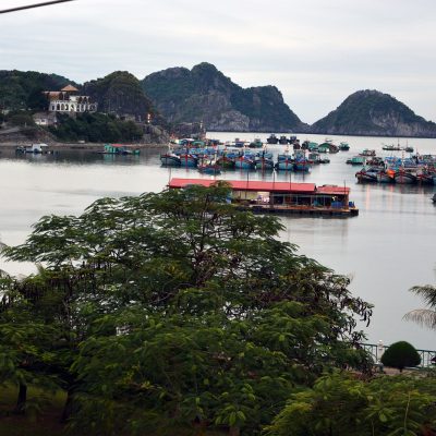 Port view in Cat Ba Island, Vietnam