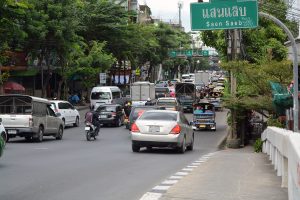 City streets in Bangkok, Thailand