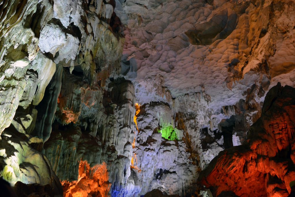 Sung Sot Cave in Ha Long Bay, Vietnam