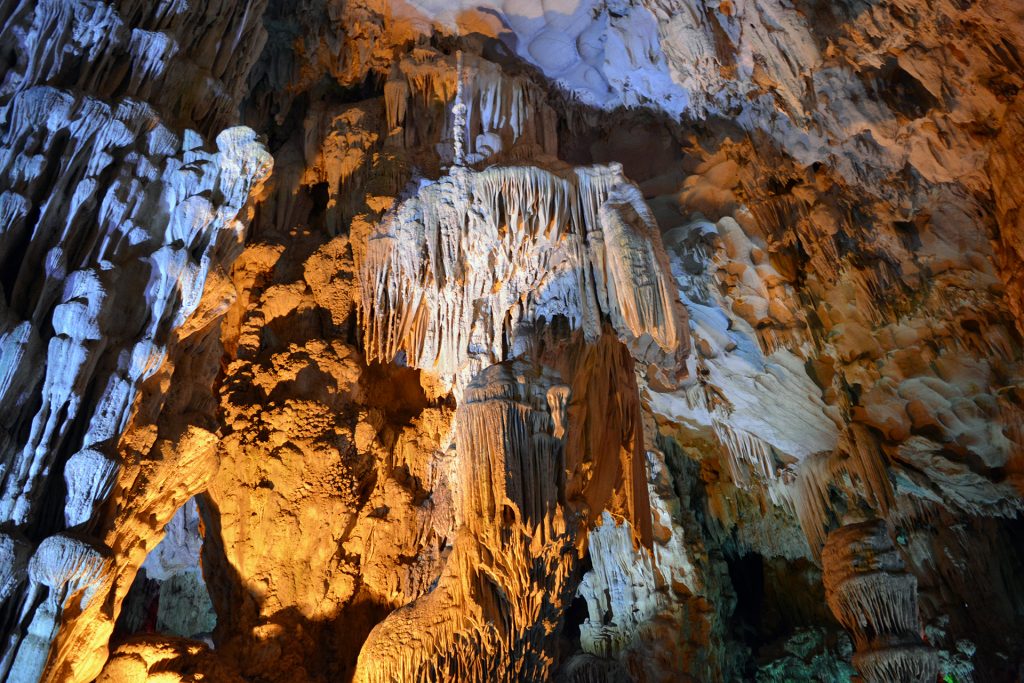 Sung Sot Cave in Ha Long Bay, Vietnam
