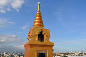 Rooftop view - A walk at The Golden Mount (Wat Saket), Bangkok, Thailand