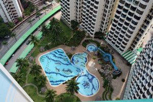 Pool view at Sunny Ville Condominium, Penang, Malaysia