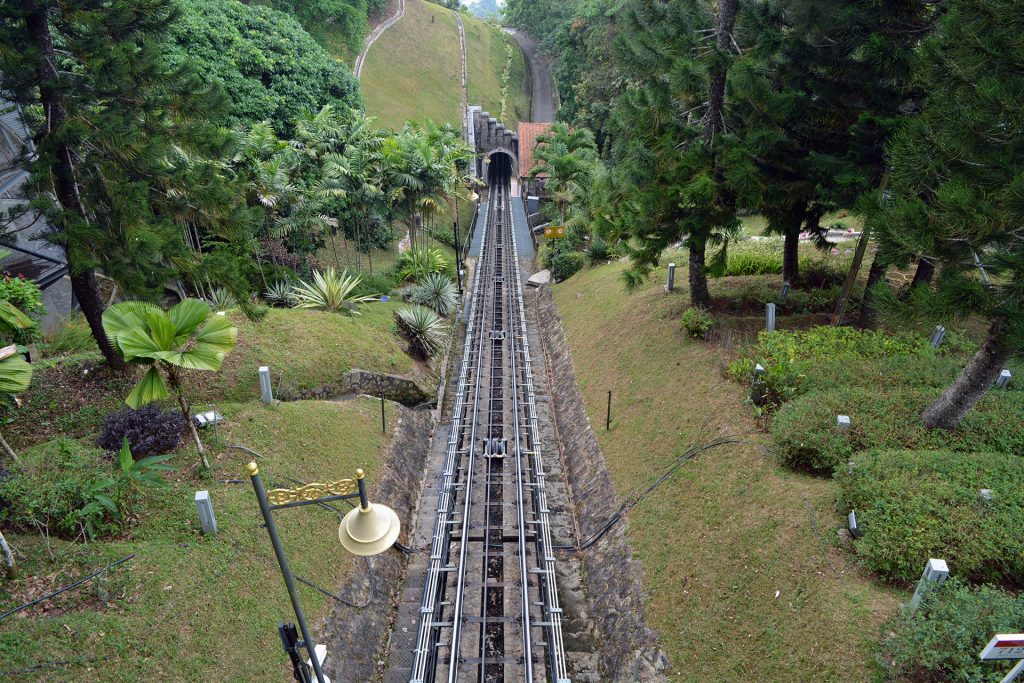 Funicular railway up to Penang Hill