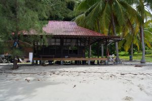 Open dormitory on Wild Pasir Panjang beach